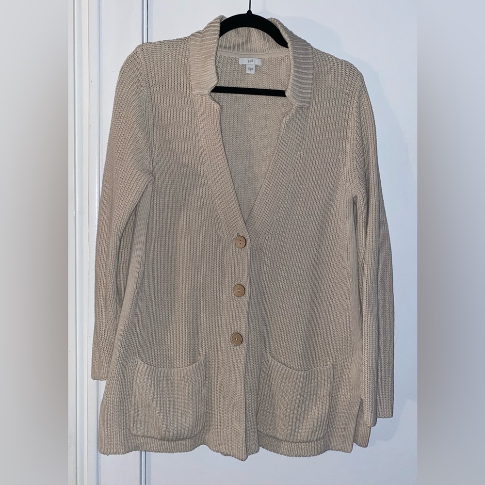 Cream colored J. Jill cardigan